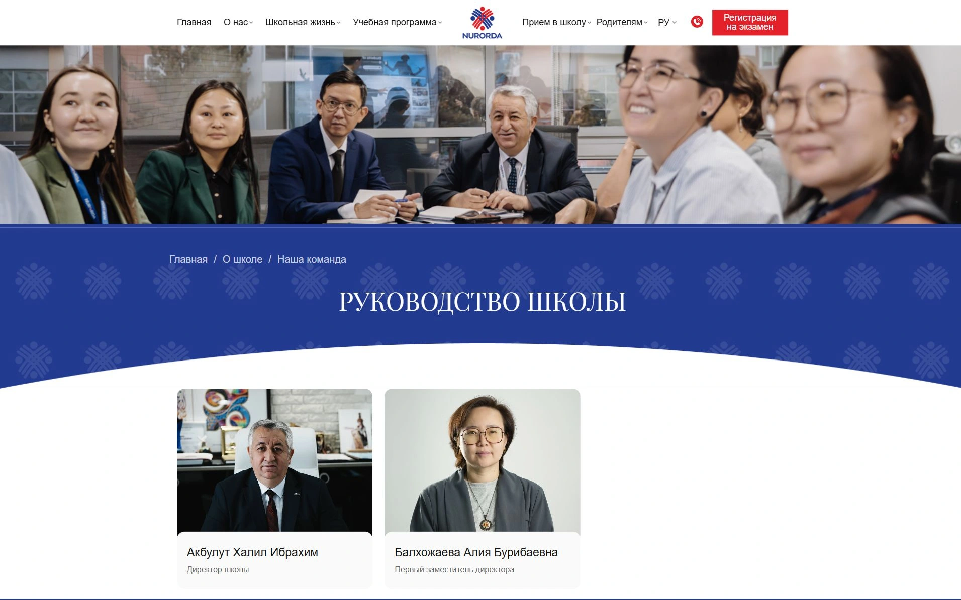 Команда школы