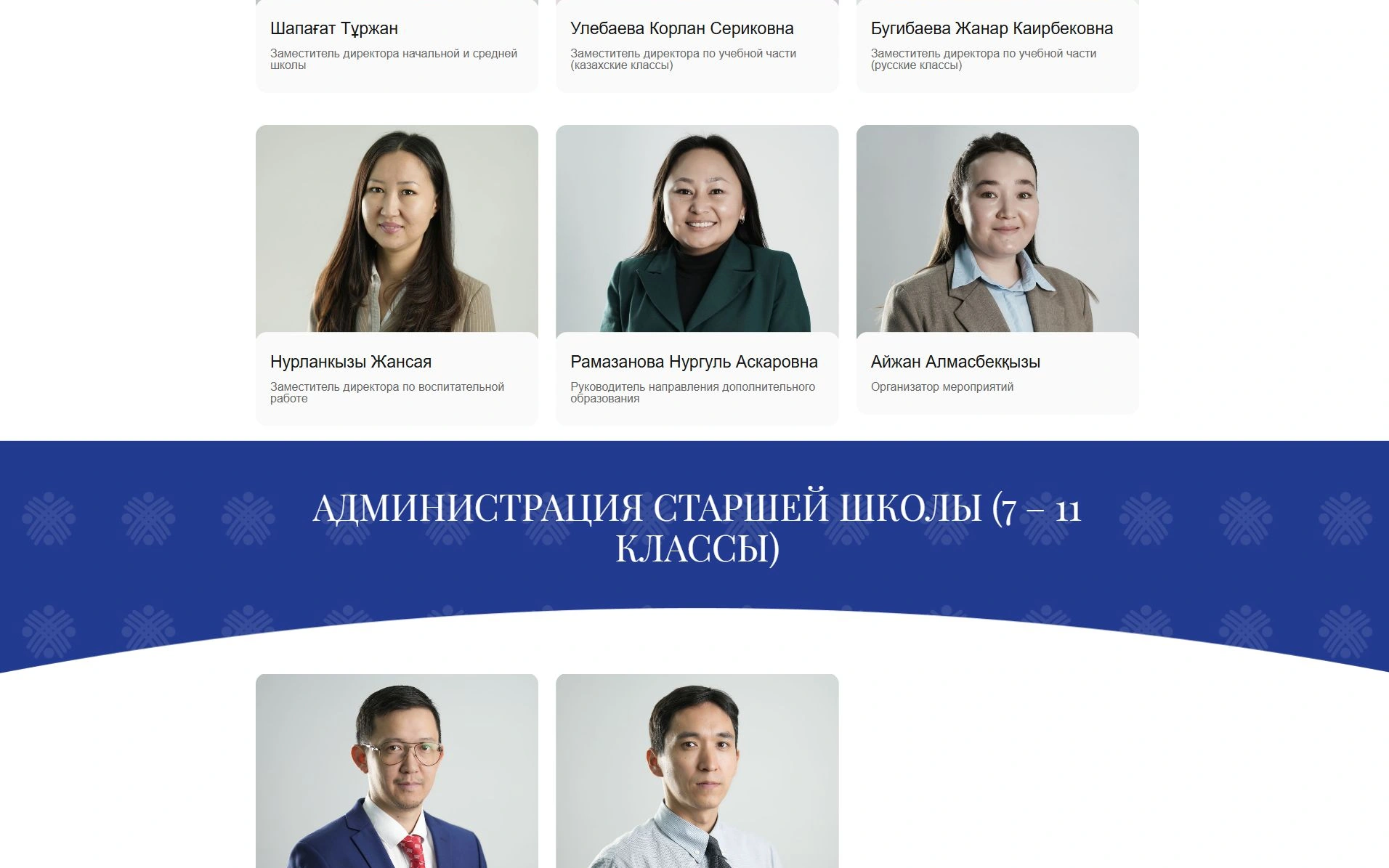 Преподаватели и администрация