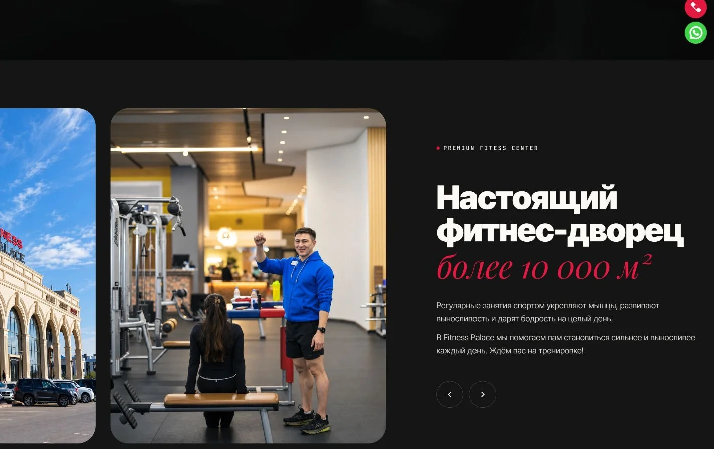 Визуальный язык Fitness Palace